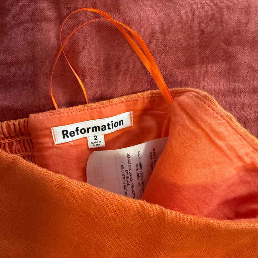 Reformation scalloped linen set